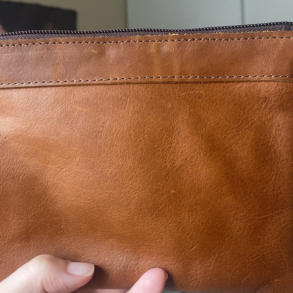 EUC Nena & Co OOAK Everything Clutch Wallet Leather Vintage Huipil - Picture 3 of 6